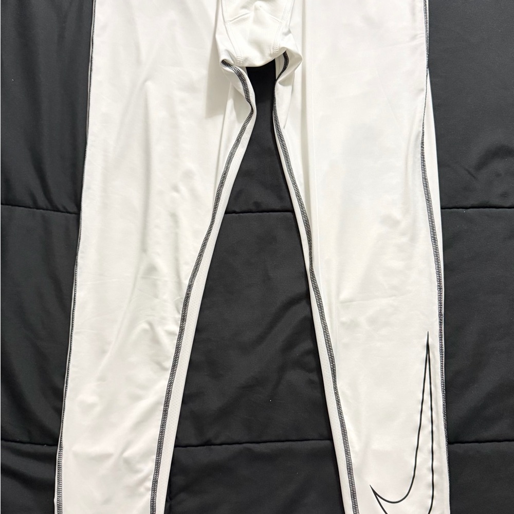 Nike White Joggers with Black Accents